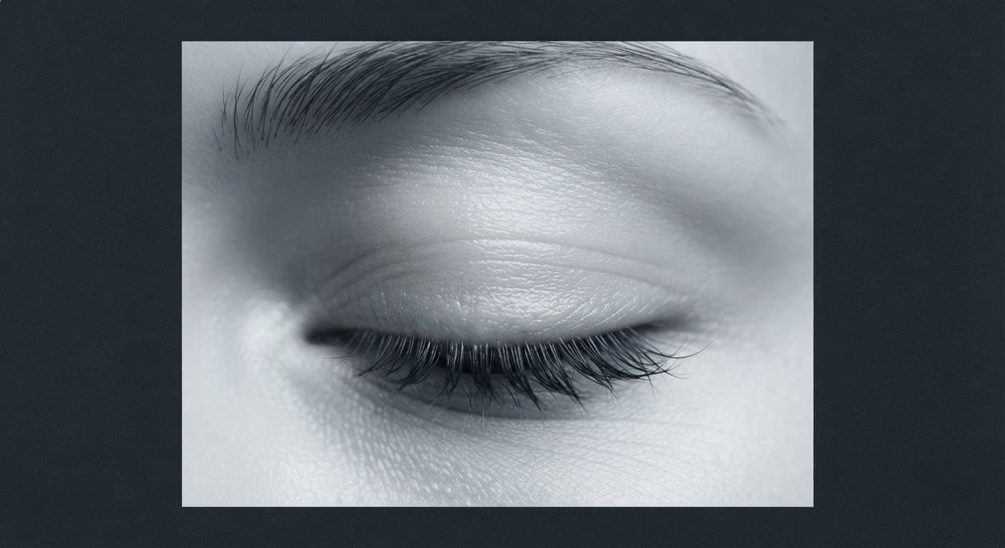 Female upper eyelid with rejuvenated tarsal crease