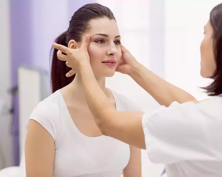 Sample image illustrating a brow lift, after view